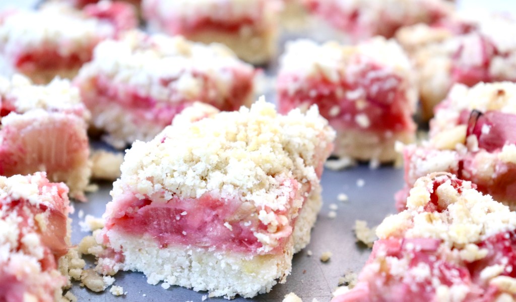 Strawberry Rhubarb Crumble&nbsp;Bars