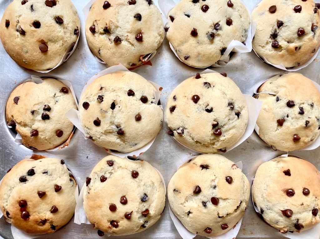 Bakery Style Chocolate Chip Muffins
